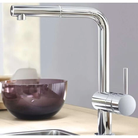 GROHE Mitigeur Cuisine Minta 2 Jets Bec Haut Chrome Douchette Extractible 7 GROHE Mitigeur Cuisine Minta 2 Jets Bec Haut Chrome Douchette Extractible â Image 5