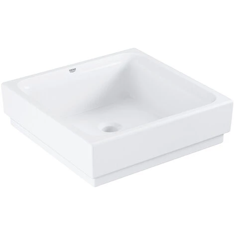 Grohe Cube Céramique Vasque à Poser En Porcelaine Vitrifiée, 400x400 Mm, Blanc Alpin (3948200H) 3 Grohe Cube Céramique Vasque à Poser En Porcelaine Vitrifiée, 400x400 Mm, Blanc Alpin (3948200H)