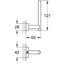 Grohe Essentials Cube Porte-papier De Réserve -GROHE Soldes 13454945 2