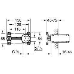 Mitigeur Lavabo Mécanique Monocommande GROHE Concetto -GROHE Soldes 13569050 5
