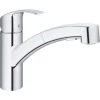 GROHE Mitigeur Cuisine Eurosmart Bec Bas Chrome Douchette Extractible -GROHE Soldes 14858928 1