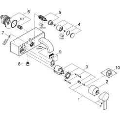 Grohe Mitigeur Monocommande De Baignoire Allure, Montage Mural - 32826000 -GROHE Soldes 16019725 4