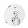 Grohe Grohtherm SmartControl Thermostat Avec Un Robinet D'arrêt, Rosace Murale Ronde, Blanc Lune - 29150LS0 -GROHE Soldes 16020279 1