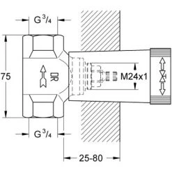 Grohe Partie Inférieure De Vanne Encastrée à , DN 20 Avec Raccord Fileté - 29802000 -GROHE Soldes 16085081 3