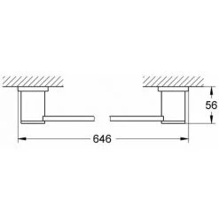 Grohe Porte-serviettes Allure 600 Mm - 40341000 -GROHE Soldes 16085152 3