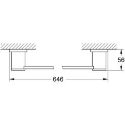 Grohe Porte-serviettes Allure 600 Mm - 40341000 -GROHE Soldes 16085152 5