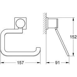 Grohe Porte-papier Hygiénique Allure Chromé - 40279000 -GROHE Soldes 16085156 5