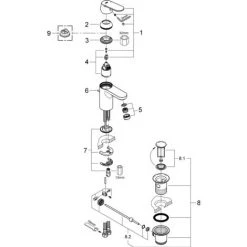 Grohe Mitigeur Monocommande De Lavabo Eurosmart Cosmopolitan, Taille S Avec Vidage - 32825000 -GROHE Soldes 16085223 3