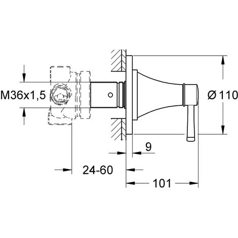 Grohe Grandera Conversion 5 Voies, Coloris: Chrome - 19942000 4 Grohe Grandera Conversion 5 Voies, Coloris: Chrome - 19942000 – Image 2