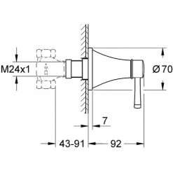 Grohe Superstructure De Vanne Grandera UP, Coloris: Chrome - 19944000 -GROHE Soldes 16085443 2