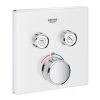 Grohe Grohtherm SmartControl Thermostat Avec Deux Vannes D'arrêt, Rose Murale Blanc Lune - 29156LS0 -GROHE Soldes 16085653 1