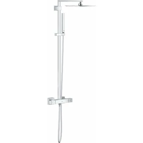 GROHE Euphoria Cube System 230 Colonne De Douche Avec Thermostatique Pour Montage Mural - Chromé 3 GROHE Euphoria Cube System 230 Colonne De Douche Avec Thermostatique Pour Montage Mural - Chromé
