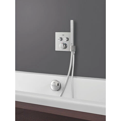 GROHE Grohtherm SmartControl Thermostatique Pour Installation Encastrée 2 Sorties - Chromé 6 GROHE Grohtherm SmartControl Thermostatique Pour Installation Encastrée 2 Sorties - Chromé – Image 4
