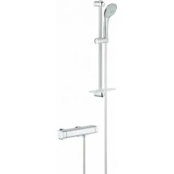 Thermostat De Douche Grohtherm 2000 Avec Ensemble De Rail De Douche GROHE Euphoria - Chromé