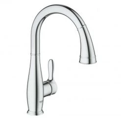 Grohe Mitigeur évier Parkfield, DN 15, Bec Orientable, Bec Orientable, Coloris: Chrome - 30215001