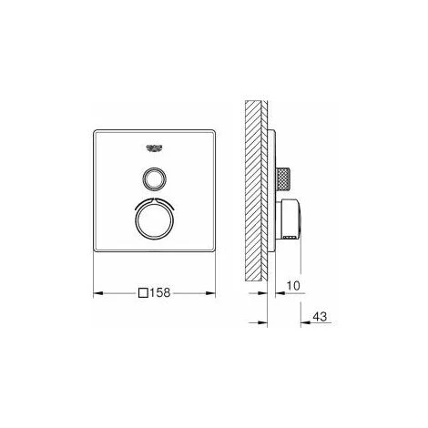 GROHE Set De Douche Encastrée SmartControl 5 GROHE Set De Douche Encastrée SmartControl – Image 3