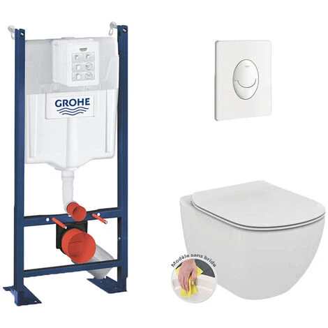 Grohe Pack WC Rapid SL Autoportant + Cuvette Ideal Standard T354601 + Plaque Skate Air Blanche (ProjectTesi-3) 4 Grohe Pack WC Rapid SL Autoportant + Cuvette Ideal Standard T354601 + Plaque Skate Air Blanche (ProjectTesi-3) – Image 2