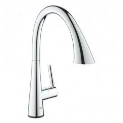 Grohe Zedra Touch Mitigeur D'évier électronique D'une Seule Main, Spray De Rinçage Extractible,, Coloris: Chrome - 30219002