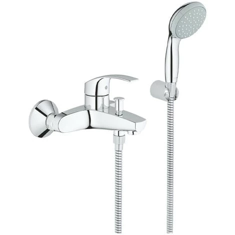 Robinet Mélangeur Pour Bain Et Douche Grohe EUROSMART Chrome 33302002 3 Robinet Mélangeur Pour Bain Et Douche Grohe EUROSMART Chrome 33302002