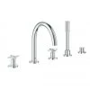 Combinaison De Baignoire Grohe Atrio à 5 Trous, 2 Consommateurs, Poignées En Croix, Coloris: Chrome - 19923003 2 Combinaison De Baignoire Grohe Atrio à 5 Trous, 2 Consommateurs, Poignées En Croix, Coloris: Chrome - 19923003 -GROHE Soldes 19893668 1