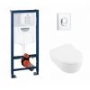 Pack WC Grohe Rapid SL + Cuvette AVENTO Villeroy & Boch + Plaque Skate Air Chromé* -GROHE Soldes 20246816 1