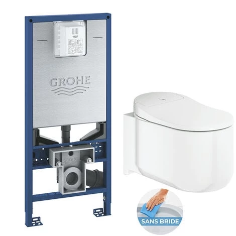 Grohe Pack Bâti WC Rapid SLX + WC Lavant Grohe Sensia Arena (RapidSLXArena) 3 Grohe Pack Bâti WC Rapid SLX + WC Lavant Grohe Sensia Arena (RapidSLXArena)
