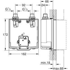 Grohe Eurosmart Cosmopolitan E Set De Pré-montage (36339001) -GROHE Soldes 23630198 4
