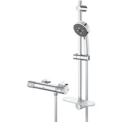 Grohe Precision Feel Ensemble De Douche Thermostatique Avec Douchette 3 Jets (34791000)