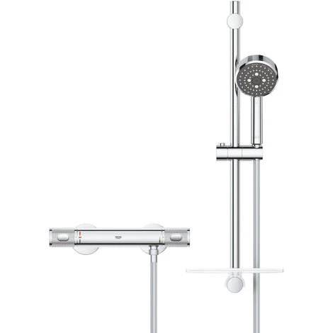 Grohe Precision Feel Ensemble De Douche Thermostatique Avec Douchette 3 Jets (34791000) 5 Grohe Precision Feel Ensemble De Douche Thermostatique Avec Douchette 3 Jets (34791000) – Image 3