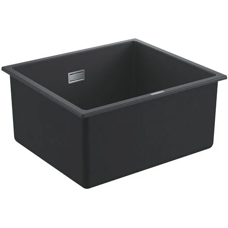 Grohe K700 Evier Sous-plan 417 X 366mm + Vidage, Siphon, Bonde Inclus, Quartz Noir Granite (31653AP0) 4 Grohe K700 Evier Sous-plan 417 X 366mm + Vidage, Siphon, Bonde Inclus, Quartz Noir Granite (31653AP0) – Image 2