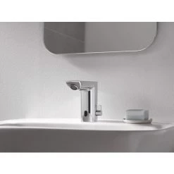 Grohe Bau Cosmopolitan E Lot De 2 Mitigeurs Lavabo Infrarouge 1/2″ Avec Limiteur De Température Ajustable, Chromé (36451000-DUO) -GROHE Soldes 25955397 4