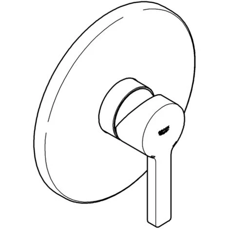 Grohe Linear Mitigeur De Douche, Rosette Ronde, Coloris: Chrome - 24063001 4 Grohe Linear Mitigeur De Douche, Rosette Ronde, Coloris: Chrome - 24063001 – Image 2