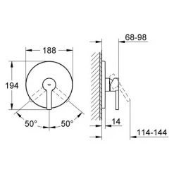 Grohe Linear Mitigeur De Douche, Rosette Ronde, Coloris: Chrome - 24063001 8 Grohe Linear Mitigeur De Douche, Rosette Ronde, Coloris: Chrome - 24063001 -GROHE Soldes 27137988 3