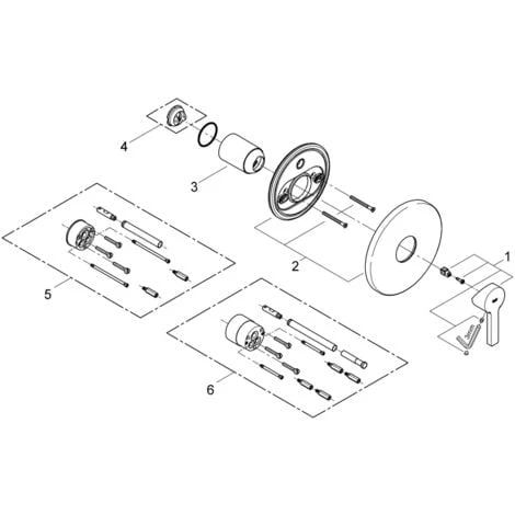 Grohe Linear Mitigeur De Douche, Rosette Ronde, Coloris: Chrome - 24063001 6 Grohe Linear Mitigeur De Douche, Rosette Ronde, Coloris: Chrome - 24063001 – Image 4