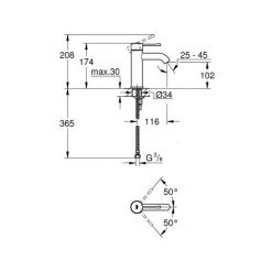 Grohe ESSENCE NEW - Lot De 2 Mitigeurs Monocommande Lavabo Taille S SuperSteel (23590DC1-DUO) -GROHE Soldes 27349885 3