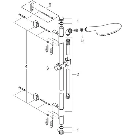 Grohe Ensemble De Douche Rainshower Solo 150 - 27273001 6 Grohe Ensemble De Douche Rainshower Solo 150 - 27273001 – Image 4