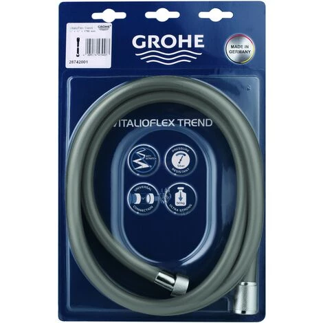 Tuyau De Douche Grohe VitalioFlex Trend 175cm Chrome 5 Tuyau De Douche Grohe VitalioFlex Trend 175cm Chrome – Image 3