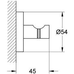 Grohe Lot De 3 Patères Murales Fixation Invisible (40364001) -GROHE Soldes 27645874 3