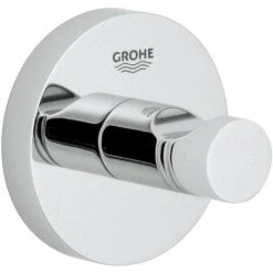 Grohe Essentials Lot De 2 Patères Murales Fixation Invisible + Double Barre Porte-serviettes Métal (40364001 + 40371001) -GROHE Soldes 27645881 3