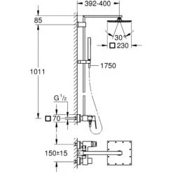 Grohe Euphoria Cube XXL System 230 Colonne De Douche Avec Mitigeur Monocommande (23147001) 8 Grohe Euphoria Cube XXL System 230 Colonne De Douche Avec Mitigeur Monocommande (23147001) -GROHE Soldes 2768321 2