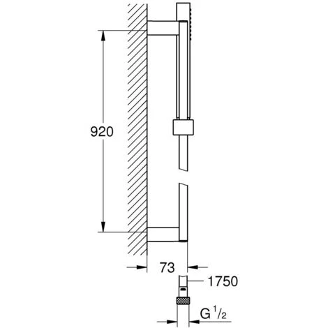 Grohe Euphoria Cube Stick Ensemble De Douche Complet 1 Jet (27700000) 4 Grohe Euphoria Cube Stick Ensemble De Douche Complet 1 Jet (27700000) – Image 2