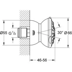 Grohe Relexa 65 Douche Latérale (27067000) -GROHE Soldes 2805507 2