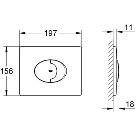 Grohe Plaque De Commande WC Skate Air (38506000) 4 Grohe Plaque De Commande WC Skate Air (38506000) – Image 2