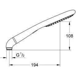 Grohe Rainshower® Eco 120 Douche à Main 2 Jets (27274000) -GROHE Soldes 2805624 2