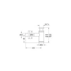 Grohe Siphon 1 1/4' (28912000) -GROHE Soldes 2805748 2