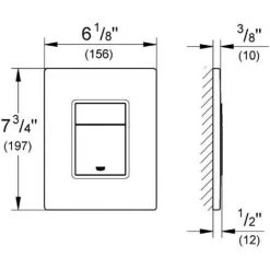 Grohe Skate Cosmopolitan Plaque De Commande WC Titanium / Anti Traces (38732BR0) -GROHE Soldes 2805763 2