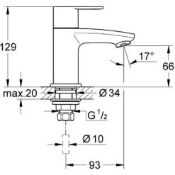 Grohe Eurostyle Cosmopolitan Robinet De Lave-mains Taille XS (23039002) 5 Grohe Eurostyle Cosmopolitan Robinet De Lave-mains Taille XS (23039002) -GROHE Soldes 2805965 2
