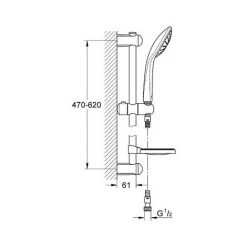 Grohe Euphoria 110 Mono Set De Douche 1 Jet (27266001) -GROHE Soldes 2806100 2