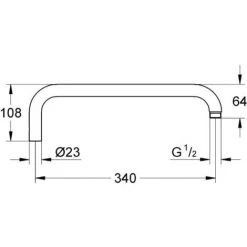Grohe Rainshower® Bras De Douche Pour Système De Douche (14014000) -GROHE Soldes 2806592 2