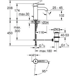 Grohe Essence - Mitigeur Monocommande 1/2' Lavabo Taille S (23591001) 7 Grohe Essence - Mitigeur Monocommande 1/2' Lavabo Taille S (23591001) -GROHE Soldes 2806786 2